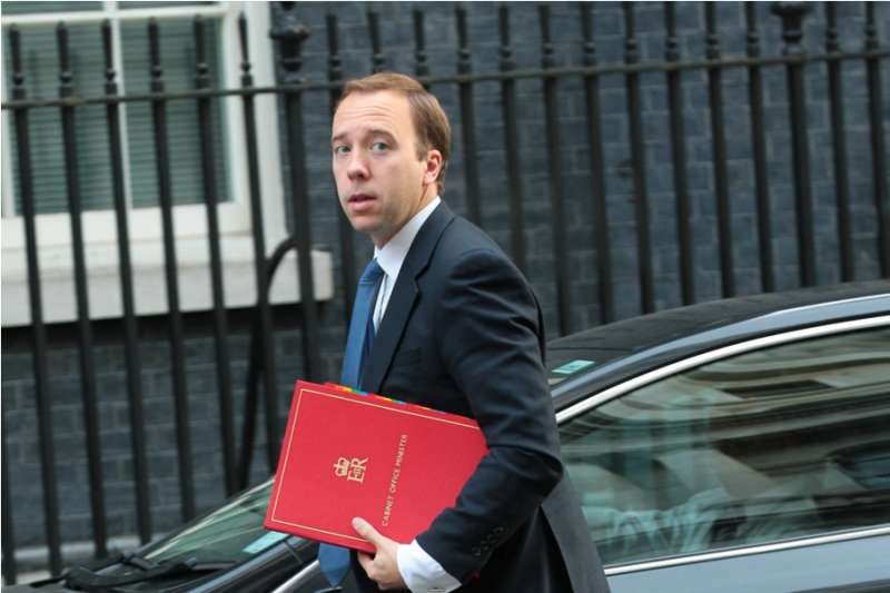 UK Health Secretary Matthew Hancock. Image via Shutterstock