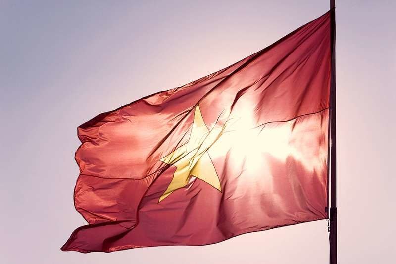 Vietnamese flag. Credit: imagedb.com/Shutterstock.