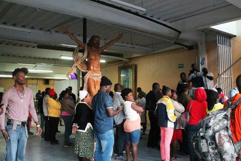 Haitian migrants in Mexico seeking to enter the United States. Credit: Salesian Order.