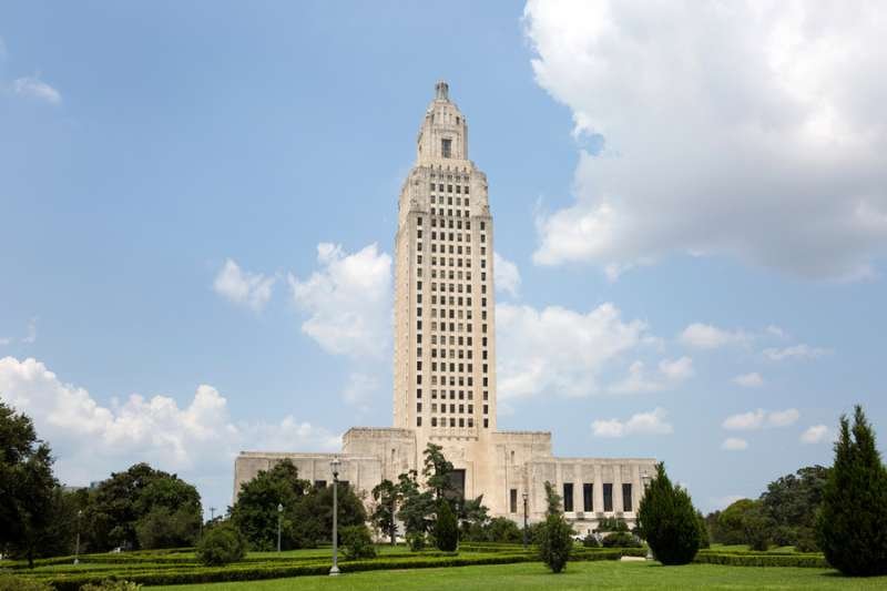 Louisiana State Capitol building which is located in Baton Rouge. Credit: StevenFrame/Shutterstock
