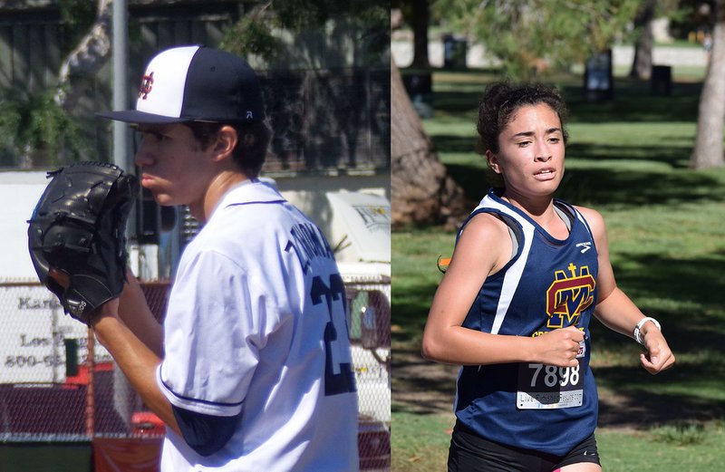 Pitcher Zach Thomas of Cantwell Sacred Heart of Mary High School is aiming toward attending the Naval Academy and a career in mechanical engineering. Cross country runner Andrea Reyes plans to become a physical therapist