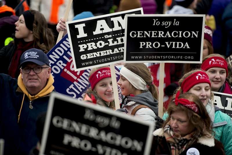 Pro-life marchers gather in Washington