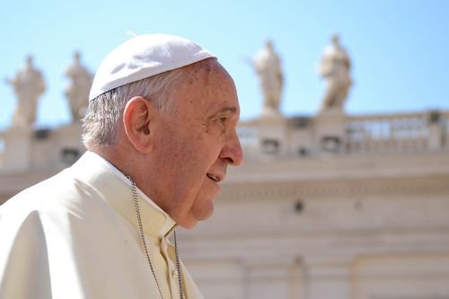 Pope Francis in St. Peter's Square during the Wednesday General Audience June 4