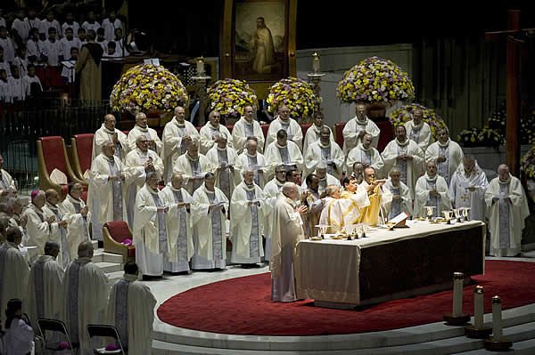 Cardinal Norberto Rivera Carrera celebrates Mass at the Basilica of Our Lady of Guadalupe