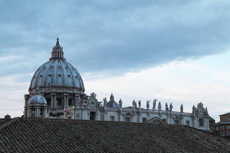 A view of St.Peter's Basilica in Vatican City Jan. 25