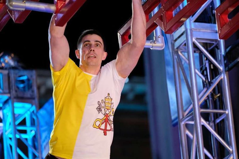 'Papal Ninja' Sean Bryan competes in Season 9 of American Ninja Warrior (Photo courtesy of Sean Bryan)