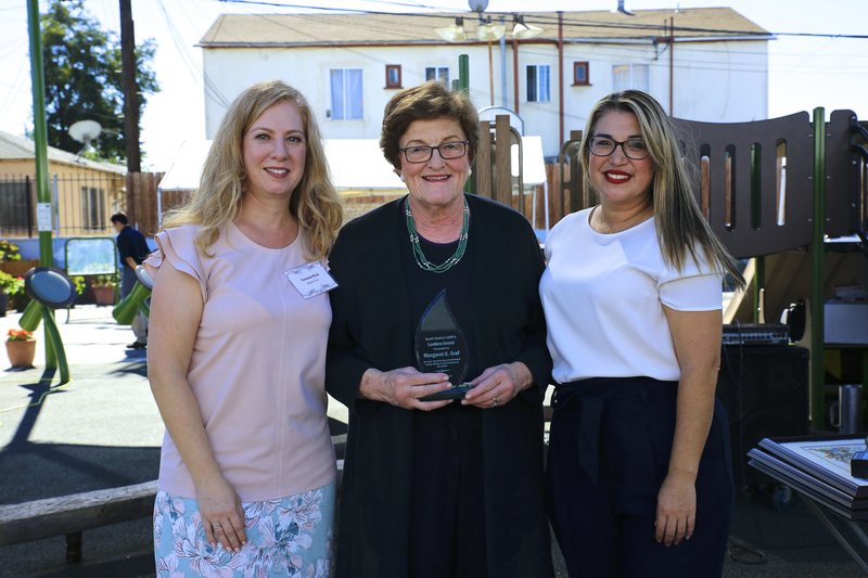 From left to right: SC LAMP Board of Trustees Chair Teresita Rodríguez-Ruiz; Board of Trustees member and honoree Margaret Graf; Executive Director Diana Pinto. (DAVID AMADOR RIVERA)