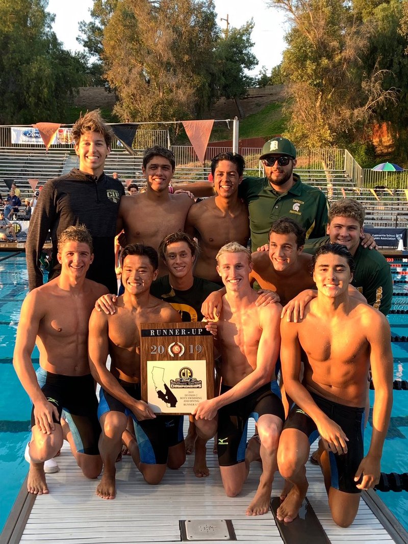 Damien swim team. (PHOTO COURTESY DAMIEN ATHLETICS TWITTER)