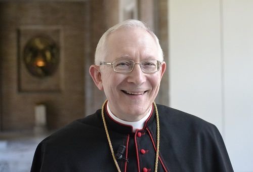 Archbishop Leonard Blair speaks with CNA following his reception of the pallium June 29