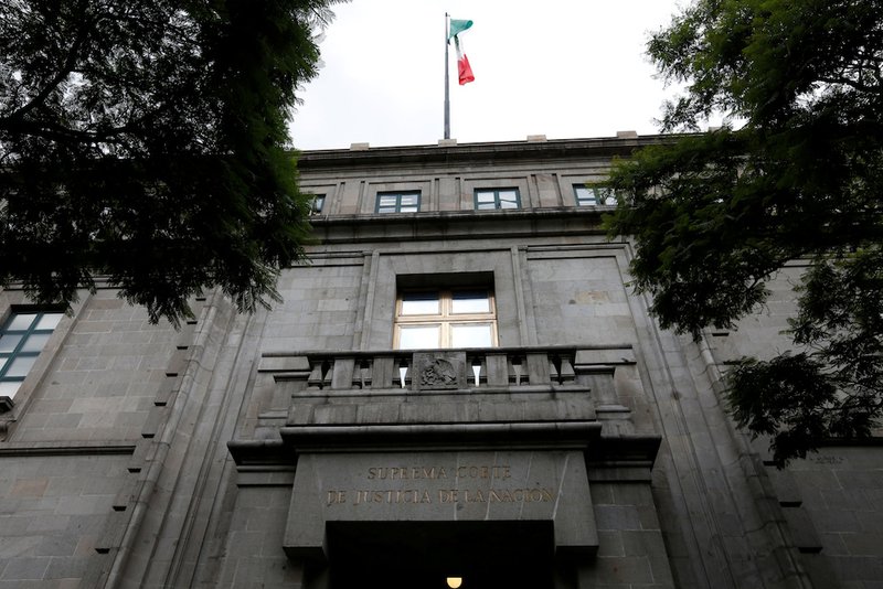The Mexican Supreme Court building is seen in Mexico City Aug. 16