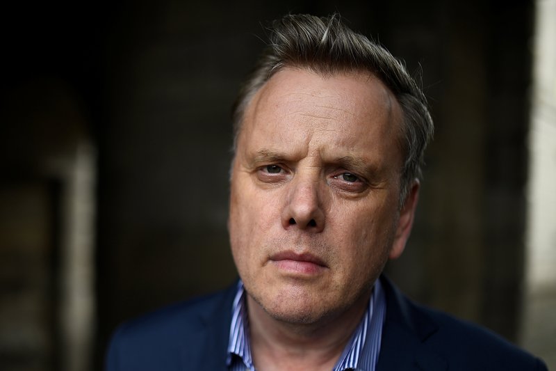 Clergy abuse survivor Andrew Madden poses for a photograph after an Aug. 16 interview in Dublin. Madden became the first victim of clergy sex abuse in Ireland to speak out publicly in 1995 when he detailed how