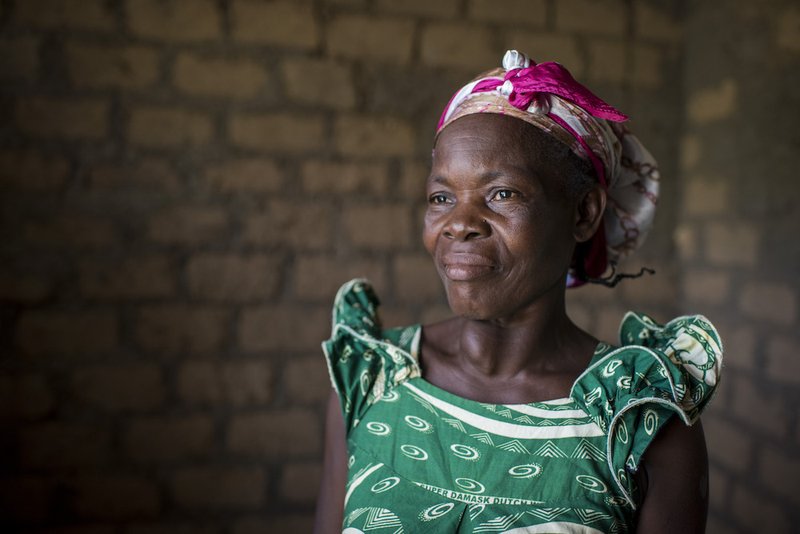 Marie Voto from Mboko village in Central African Republic participated in trauma healing and peacebuilding training from Catholic Relief Services. The country has faced interreligious and intercommunal fighting since 2013. (CNS photo/Michael Stulman