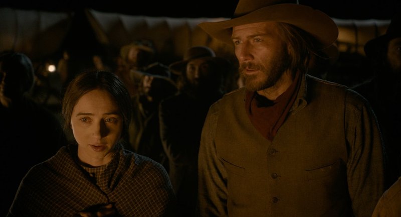 Alice Longabaugh (Zoe Kazan) and Billy Knapp (Bill Heck) in "The Ballad of Buster Scruggs." (PHOTO COURTESY NETFLIX)