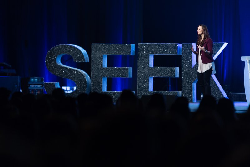 Speaker Leah Darrow at SEEK2017. (PHOTO COURTESY FOCUS)