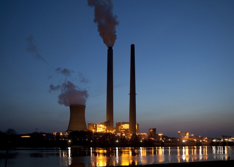 Smoke from the American Electric Power's coal-fired Mountaineer Power Plant is seen in 2010 along the banks of the Ohio River in New Haven