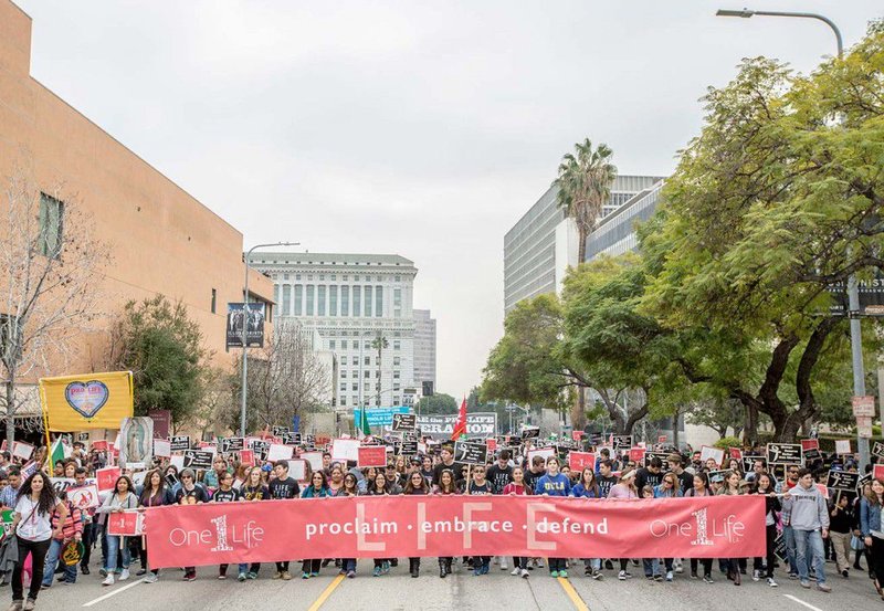 The OneLife LA Walk for Life 2016 in downtown Los Angeles. (courtesy of OneLifeLA.org)