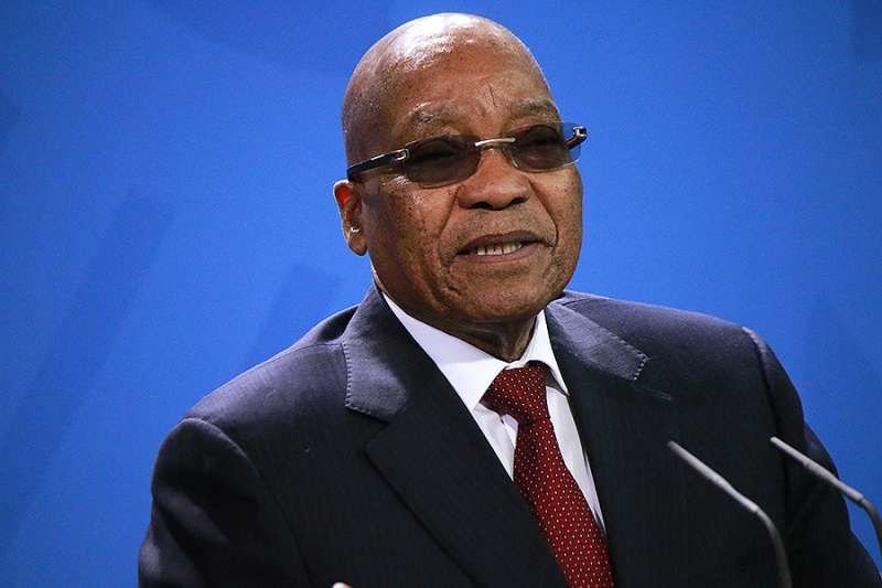 South African President Jacob Zuma at a press conference after a meeting with the German Chancellor in the Federal Chanclery in Berlin. Credit: 360b/Shutterstock.
