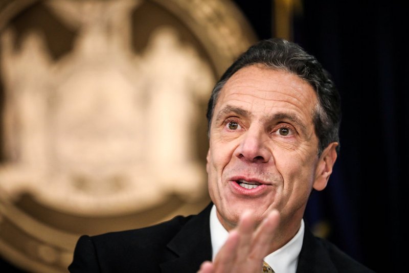 New York Gov. Andrew Cuomo speaks Nov. 13