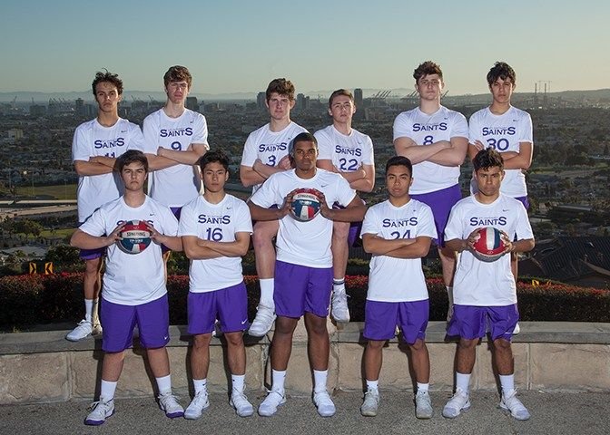 St. Anthony varsity volleyball team. (Photo courtesy of longbeachsaints.org.)