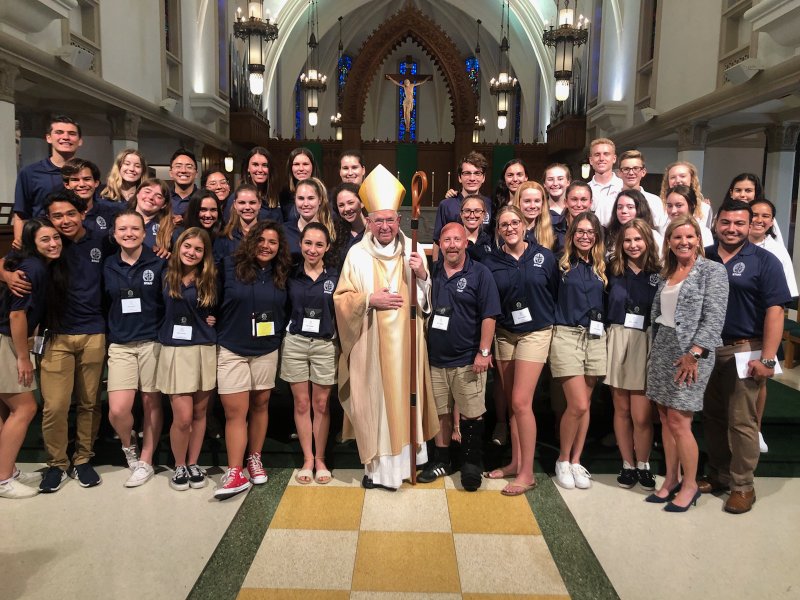 Archbishop José H. Gomez with TACSC participants. (PHOTO COURTESY TACSC) 