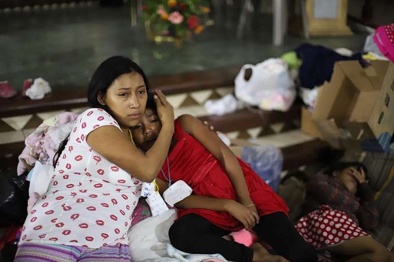 A shelter in Escuintla