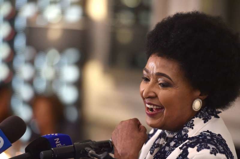 Winnie Madikizela-Mandela at her 80th birthday celebration in Cape Town