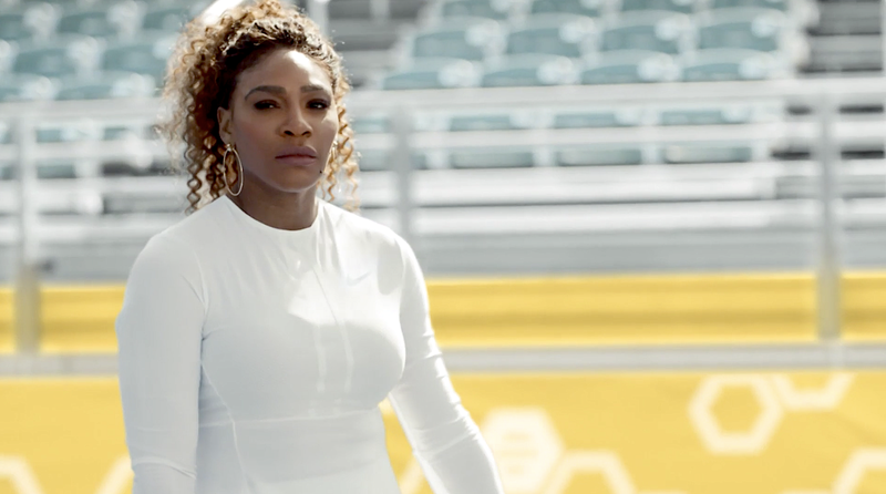 Serena Williams stars in “Project Ace” by Bumble