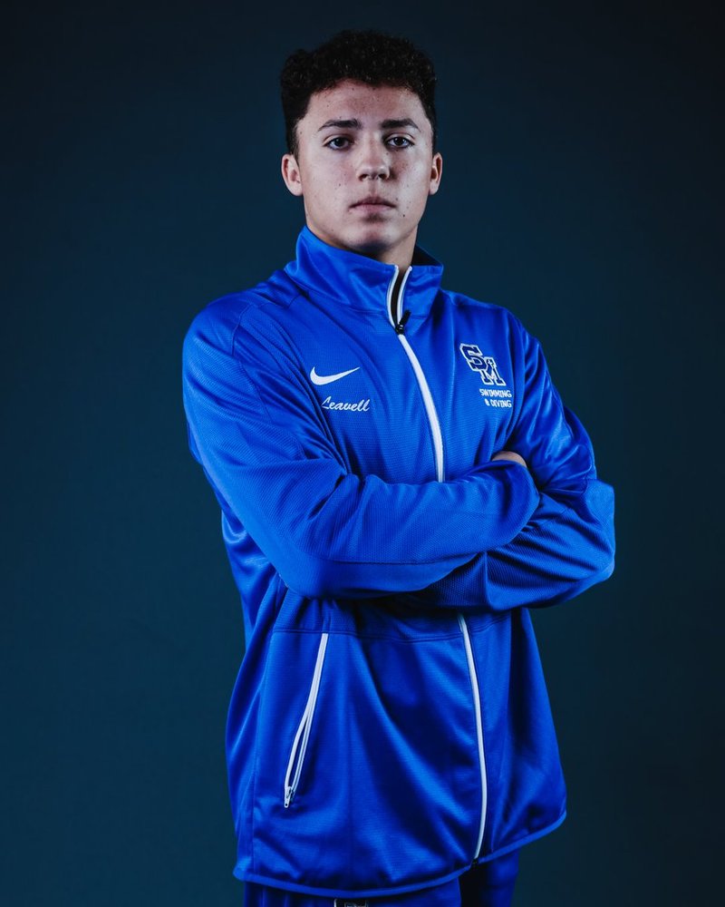 Nicholas Leavell of Santa Margarita High School. (PHOTO COURTESY SMHS SWIM AND DIVE TWITTER)