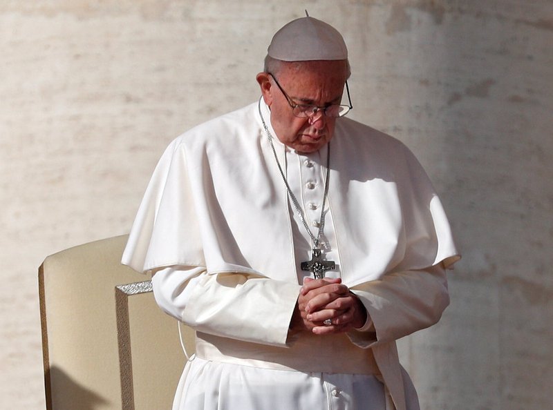 Pope Francis leads the weekly general audience in St. Peter's Square at the Vatican Nov. 14. (CNS photo/Max Rossi