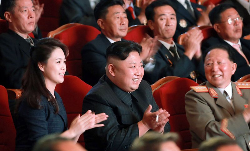 North Korean leader Kim Jong Un attends an event in Pyongyang Sept. 3 to celebrate a recent nuclear test. (CNS PHOTO/YNA VIA EPA)