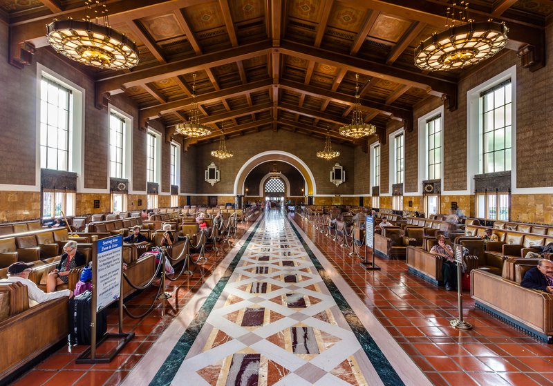 The interior of Union Station in Los Angeles. (© 2019 UNION STATION LA)
