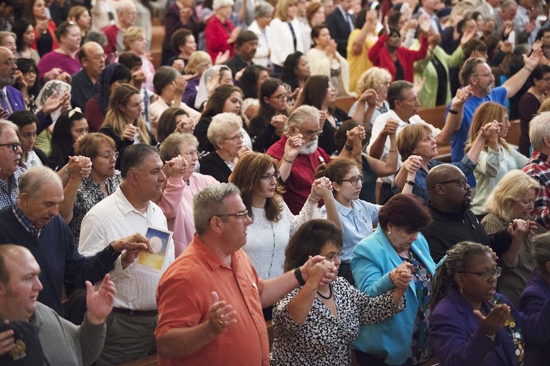 The Los Angeles Catholic Prayer Breakfast Mass in 2017. VICTOR ALEMÁN