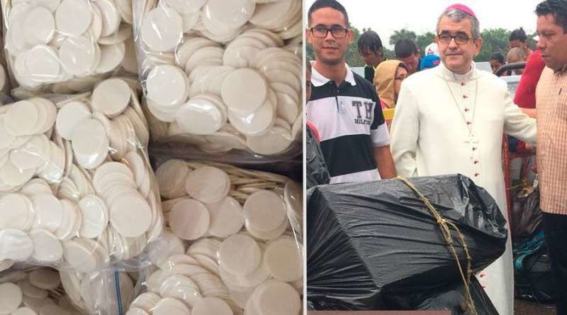 Hosts donated by the Bishop Víctor Manuel Ochoaof C√∫cuta. Photo: Diocese of C√∫cuta.
