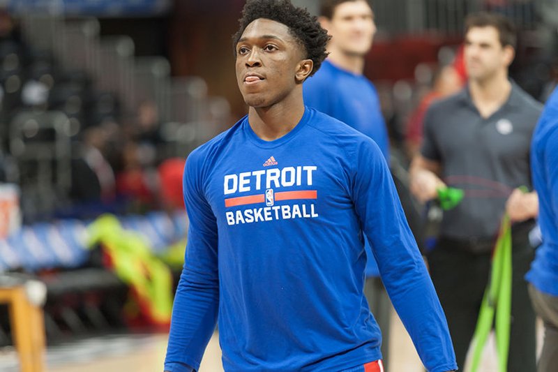 Detroit Pistons’ Stanley Johnson at the Philips Arena in Atlanta Dec. 30