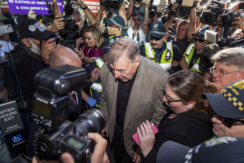 Australian Cardinal George Pell arrives at the County Court in Melbourne Feb. 27, 2019. Cardinal Pell was jailed after being found guilty of child sexual abuse; the Vatican announced his case would be investigated by the Congregation for the Doctrine of the Faith. (CNS photo/Daniel Pockett, AAP images via Reuters)