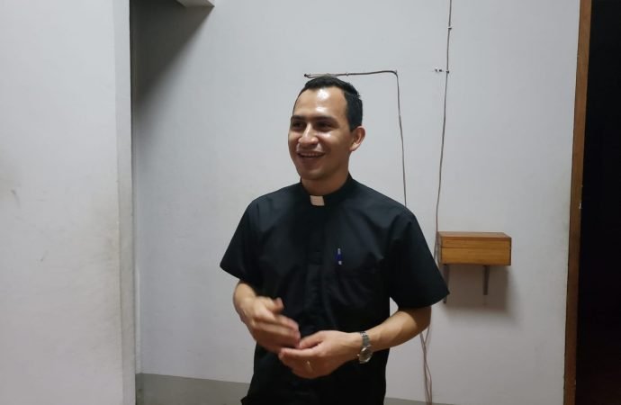 Deacon Berman Roble pictured in mid-November in the seminary. He will be ordained Dec. 8