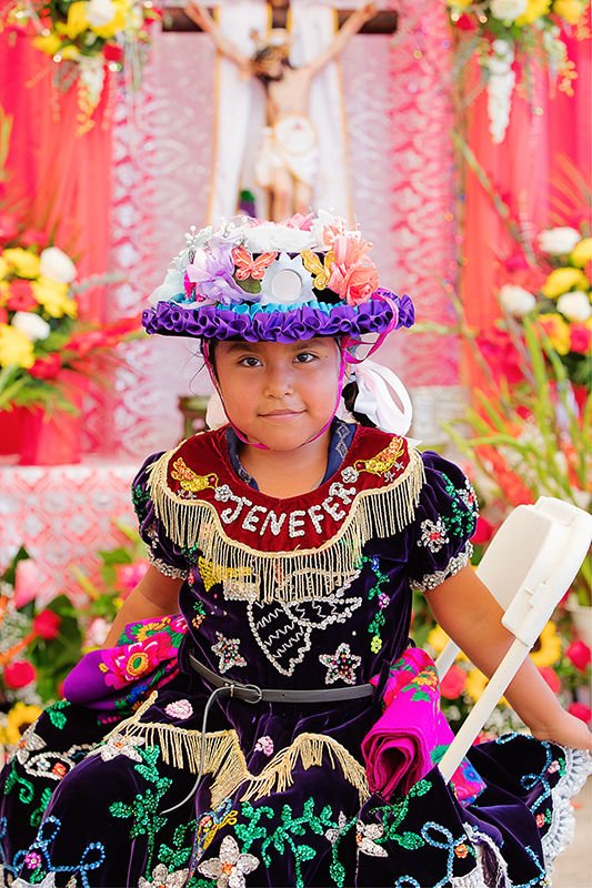 Jenefer is part of the folkloric group of the Santa María Yohueche Community. They celebrated the Exaltation of the Holy Cross. This community comes from the north part of the Mexican state of Oaxaca. The Archdiocese of Los Angeles will celebrate many cultures of the faithful during a 10 a.m. Mass Sept. 17 at the Cathedral of Our Lady of the Angels. (photo/Victor Aleman)