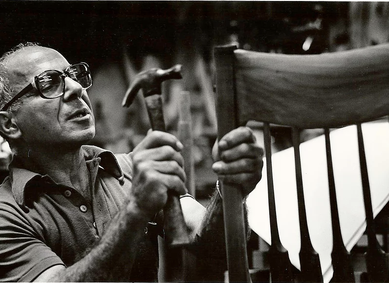 Sam Maloof designed and produced furniture until his death in 2009. (PHOTO COURTESY OF MALOOFFOUNDATION.ORG)