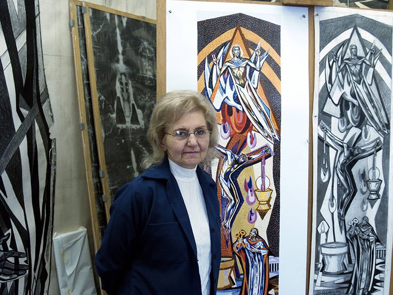 Renowned local ecclesial artist Isabel Piczek died Sept. 28.(TIDINGS ARCHIVE/PAULA DOYLE)