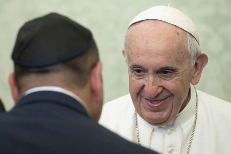 Pope Francis meets with a delegation from the World Congress of Mountain Jews on Nov. 5