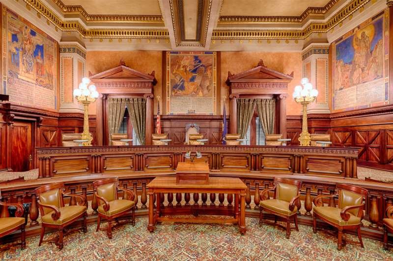 The Supreme Court Chamber in the Pennsylvania State Capitol building. Credit: Nagel Photography_Shutterstock