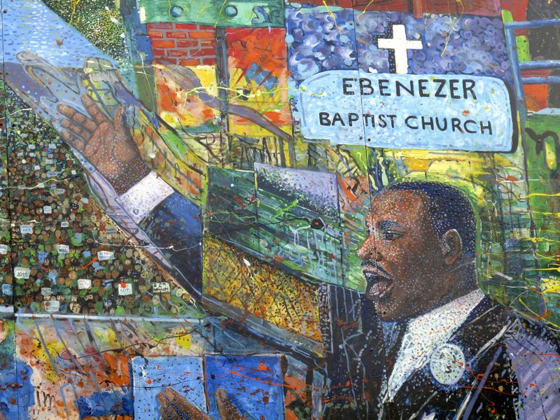 Martin Luther King Jr. Mural at the National Historic Site in Atlanta