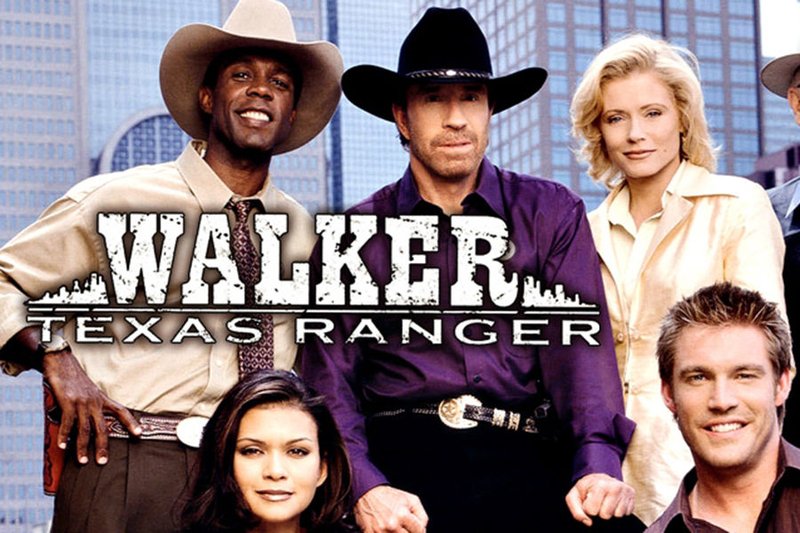 Clarence Gilyard (top left) as deputy James Trivette on 'Walker
