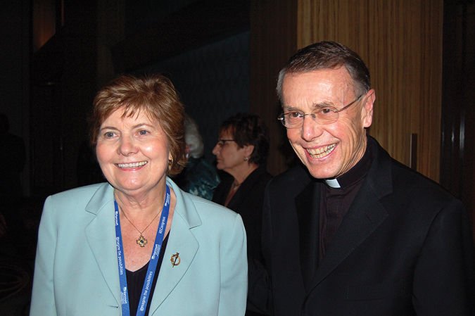 Sister Edith Prendergast and Msgr. Lloyd Torgerson.