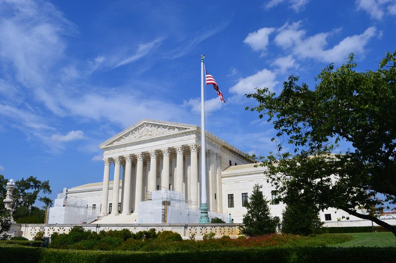 The United States Supreme Court building in Washington