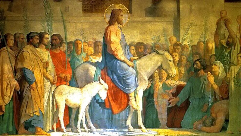 L'Entrée à Jerusalem by Hippolyte Flandrin