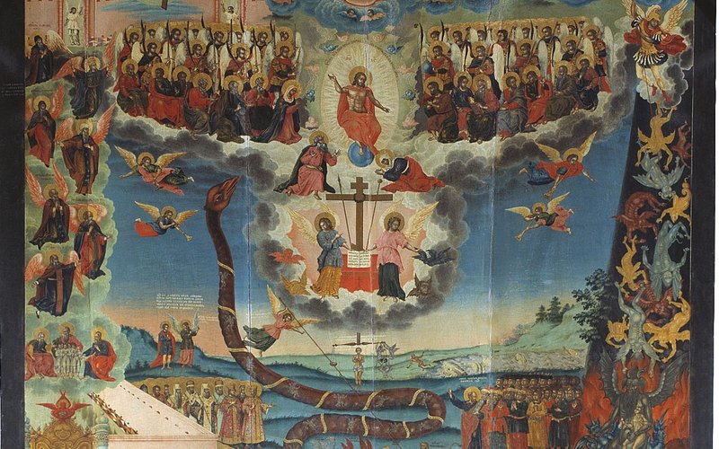 Detail from “Last Judgment,” Russian, anonymous. (Wikimedia Commons)