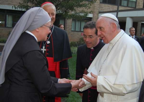 Pope Francis visits the Little Sisters of the Poor