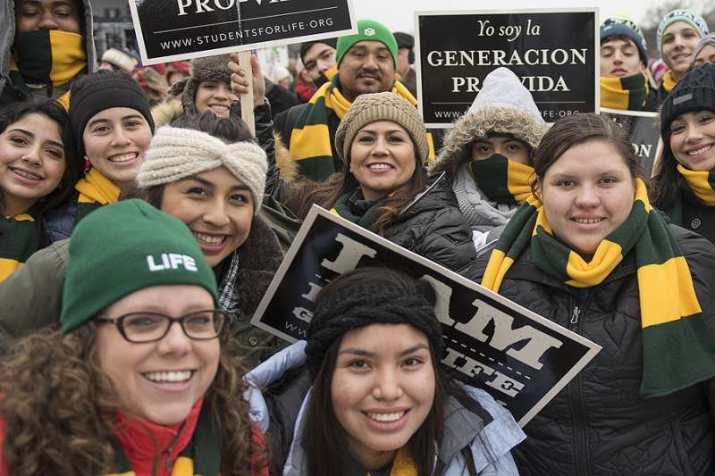 Pro life marchers gather in Washington