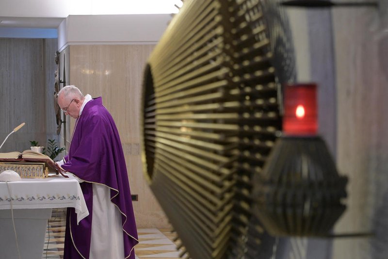 Pope Francis celebrates Mass March 8